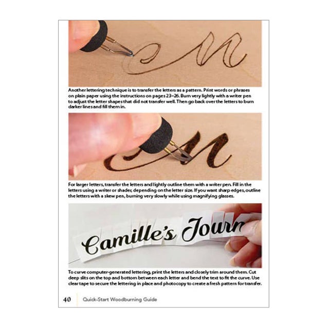 How to get the Hand Lettered look with Wood Burning
